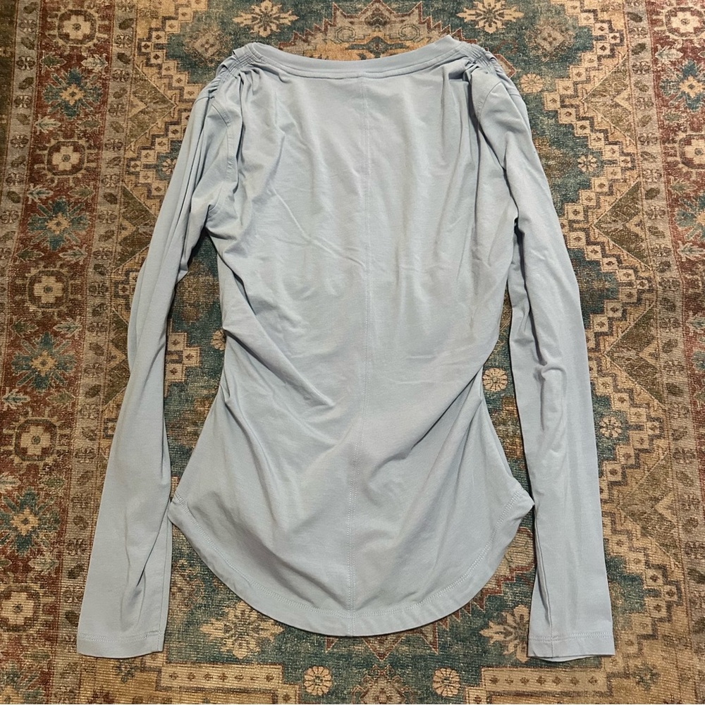 Athleta• Baby blue long sleeve athletic shirt size XS - Picture 6 of 8